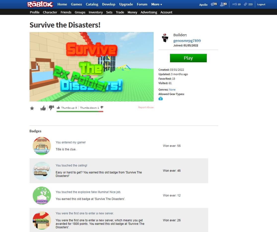 A screenshot of the 2012/13 Roblox Download page that was completely  forgotten for a decade.