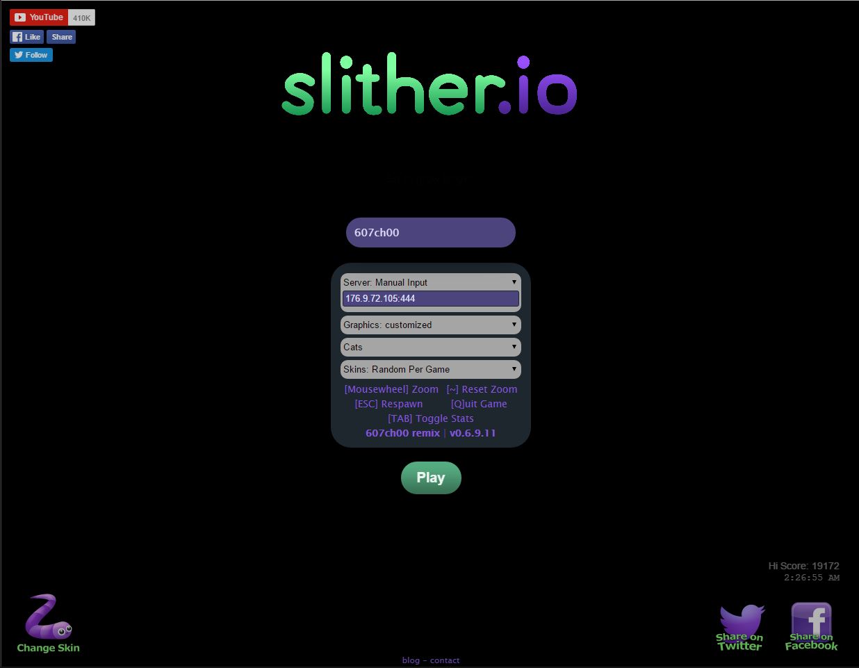 Slither.io - 607ch00 remix